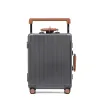 Bagages Vescovo Vescovo Wide Checy Vérifiez le sac à bagages roulants Cadre en aluminium 20 "Cabine Chariot Suitcase on Wheels