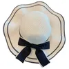 Bérets Vacation Chapeau Western Westin Vintage Sun Sun Elegant Ribbon Arc