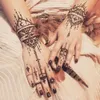 14 Sheets Henna Stencil Temporary Hand Arm Face Tattoo Supplies Stencils Tatuae Tymczasowe for Wedding Party Decor