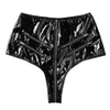 Vrouwen sexy opening kruisleren shorts voor seks erotische porno onder kruis zonder ondergoed ondergoed glanzende zipper latex tas heup broek sexi 240419