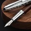 Ручки ретро Lt Hongdian 6016 Натуральный деревянный ручка Fine Pen