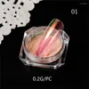 Гвоздь блеск прозрачный порошок Aurora Shiny Chameleon Pigment Dust Murror Mirror Chrome Art