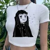 Women's T Shirts Muichiro Tokito Streetwear Yk2 Aesthetic Crop Top Woman Gothic Kawaii Hippie Fairycore T-shirts Clothes