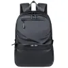 Backpacks Waterproof Backpack Men Oxford Black Leisure College 15.6 Inch Laptop Back Pack