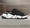 Designer Slides Mens Slippers socks printing leather Web Black shoes Fashion luxury summer sandals beach 36-45