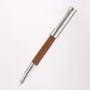 Pens Hongdian 1866 Wood Tountain Pen com caixa de presente de metal #35 EF/F NIB Retro Retro Retir