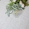 طاولة قطعة قماش بيضاء القطن الرعوي المائدة تطريز الغطاء غطاء القهوة