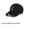 Ball Caps Five-pointed Star Iron Ring Baseball Cap Sun Protection Adjustable Hat Show Face Small Hip Hop For Women Men