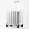 Carry-Ons ABS PC Spinner Trolley Case 18" Inch Small Carry On Luggage Bag Cabin Suitcase For Travelling