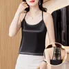 Women's Blouses 2024 Fashion dames tops en mesh kant sexy borduurwerk Backless Blouse vrouwen satijnen mouwloze kleding