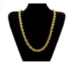 Цепи ожерелья подвески украшения толщиной 10 мм веревке длиной 76 см. ED ED Chain 24K Gold Late Hip Hop тяжелое ожерелье для мужчин для Mens Del1759832