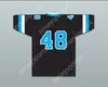 Niestandardowy numer nazwy Męscy młodzież/dzieci Rob Gronkowski 48 Woodland Hills High School Wolverines Black Football Jersey 1 Top Sched S-6xl
