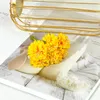 장식용 꽃 60pcs/lot silk silk chrysanthemum wedding home 장식을위한 인공 꽃 꽃다발 마리지 플로레스 액세서리 로즈