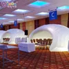 8x5x4mh (26x16x13ft) Nyligen skräddarsydd uppblåsbar halvkupol tält Blow Up igloo Canopy Marquee för campingfest evenemangsdekoration leksaker sport