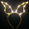 Feestdecoratie LED Licht Antler Hoofdband Haarband Kop Draag Pography Props Decoraties Easter Wedding Kerstmis Kerstmis