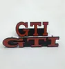 Akcesoria samochodowe przednie emblemat 3D GTI Grill Badge Sticker do VW Golf MK2 MK3 GTI1092256