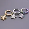 Kolczyki Dangle Chic Starfish for Women gwiazda stali nierdzewnej mężczyźni 2024 Trend Punk Kpop Fashion Akcesoria Prezenty