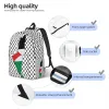 Backpacks Palestine Flag Map Palestinian Kufiya Hatta Backpack Outdoor Student Work Keffiyeh Daypack for Men Women Laptop Canvas Bags