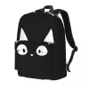 Backpacks Cute Cat Printed Backpack Black Animal Neko Aesthetic Backpacks Male Travel Pattern School Bags Designer Rucksack