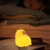 Capybara Night Light Touch Sensor Cartoon Soft Silicone Lamp Dimming Kid Children Birthday Gift Room Decoration Sleeping light 240410