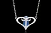 Dongsheng Japanische Anime Blue Kingdom Hearts Kronen Halsketten Anhänger Metall Emaille Herz Cartoon Charms Halskette Geschenk302985419