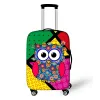 Accessories Cute Owl Pattern Luggage Cover Quality Elastic Hand Cart Baggage Cover 19 To 32 Inch Suitcase Case Dust Cover Travel Accessories