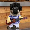 Dog Apparel Funny Puppy Costume Pet Clothes Playing Guitar Fancy Cosplay Party Christmas Gift Size M