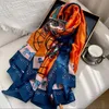 Europe and the United States expensive new 180-90CM luxury silk scarf women vintage printed fashion square scarf 20 choose silk scarf