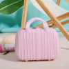 Resväskor Portable Small Size Makeup Case Women's Mini Travel Påsar Lätt handbagage stor kapacitet Förvaringsväska Suftväska för kvinnlig