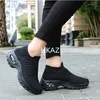 Casual Shoes Sneakers For Women Fashion Walking Running Mesh Cushion Gym Modern Dance Platform Slip-On Sneaker Spring