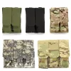 Packs Molle 5,56 mm 7.62mm Magazine Beutel Doppel drei Tasche AK47 74 M4 AR 15 Airsoft Military Nylon Mag Bag Hunting Accessoires Pack