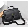 Kolejki Vintage Torka na ramię Mini teczka dla mężczyzn Business Tote Pu skórzane torebki torebki iPad Breifcase Square bo boczne torba crossbody