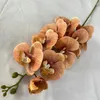 Decorative Flowers 3D Printed Artificial Phalaenopsis Flower Branches Wedding Decor Home Living Room Floral Decoration Plastic Simulation