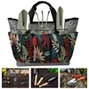 Bolsas de armazenamento Kit de ferramentas de jardim Oxford Fabric com multi -pockethandle de grande capacidade Gardening Gifts para esposa e pais