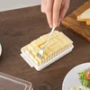 Teller fallen !!Praktische Butterkiste einfach zu reinigen plastikstaubdichtes Deckelspeicher für Kühlschrank