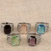 Dy topkwaliteit mode 24SS Band David Yurma Designer Rings For Women Davids Knit Cross X Drop Delivery Sieraden Ring 765