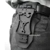 Tillbehör Hunting Gun Holster Paddle Tactical Paintball Pistol Gun Holster Platform 13Sped Justerbar bälteplattform