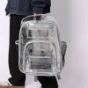 Sac à dos Summer Man Ladies Bookbag Transparent PVC Sac à dos sac à dos de grande capacité Sacs scolaires multifonctionnels pour sports de plein air