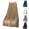 Langer Tutu Tüllrock Frauen Mode 2024 Sommer Koreaner unregelmäßiger Kontrast Farbe hoher Taille Falten Maxi Frau 240418