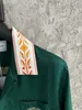 FALECTION MENS 23SS CASABLANCA SHIRT Tennis Club Unity Is Power Print Silk S/S Shirt Green Silk Blended Button Up Shirt Top