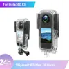 40M Underwater Diving Housings For 360 X3 Waterproof Case Protective Box Shell Insta ONE Panoramic Camera Accessories 240410