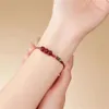 Geomancy Accessory DIY Design Koi Bracelet Lotus Vermilion à la main pour femmes avec une grande quantité et une qualité supérieure