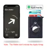 Holders RFID Men Credit Carte Holder Airtag Wallet Slim Thin Businet Bank Holder Container Male Smart Bluetooth Carte Holder Sac