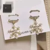 Letter 20style Designer Earring Stud di marca classica gioielli da donna Amante per le orecchie perle perle Regali Coppia Accessori Sier Fashion With Box