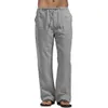 Pantaloni di lino di cotone da uomo sciolto cool casual elastico lungo elastico pantalone di grandi dimensioni pantaloni leggeri 240419