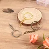 Nyckelringar 10-20 st/Lot 25 28 30mm Metal Blank Key Chain Ring med skruvögon för DIY-kedjor smycken som tillverkar tillbehör