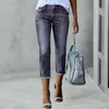 Jeans pour femmes taille 9 pantalon vêtements d'olive pour femmes capri stretchy jambe droite denim en jean veste