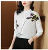 Camicette femminili fan fan-3xl busas moda elegante camicetta femmina blusa primaverile abiti a maniche lunghe coreane camicia a maniche lunghe 6806 6806