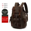 Tassen augureren nieuwe heren 17 inch laptop rugzak Computer School Backpacks heren vintage canvas grote capaciteit reizen backpack schooltas