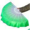 Other Festive Party Supplies Chinese Dance Fan 5 Colors For White Bone Wedding Folding Hand Drop Delivery Home Garden Dhkke